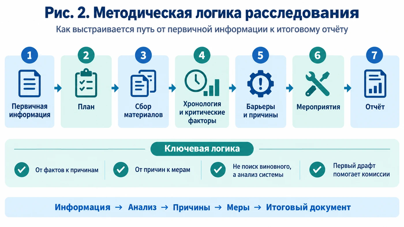 Рис. 2. Методическая логика расследования